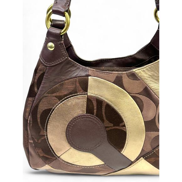 Coach Signature Optic Patchwork Hobo Bag - Picture 2 of 16